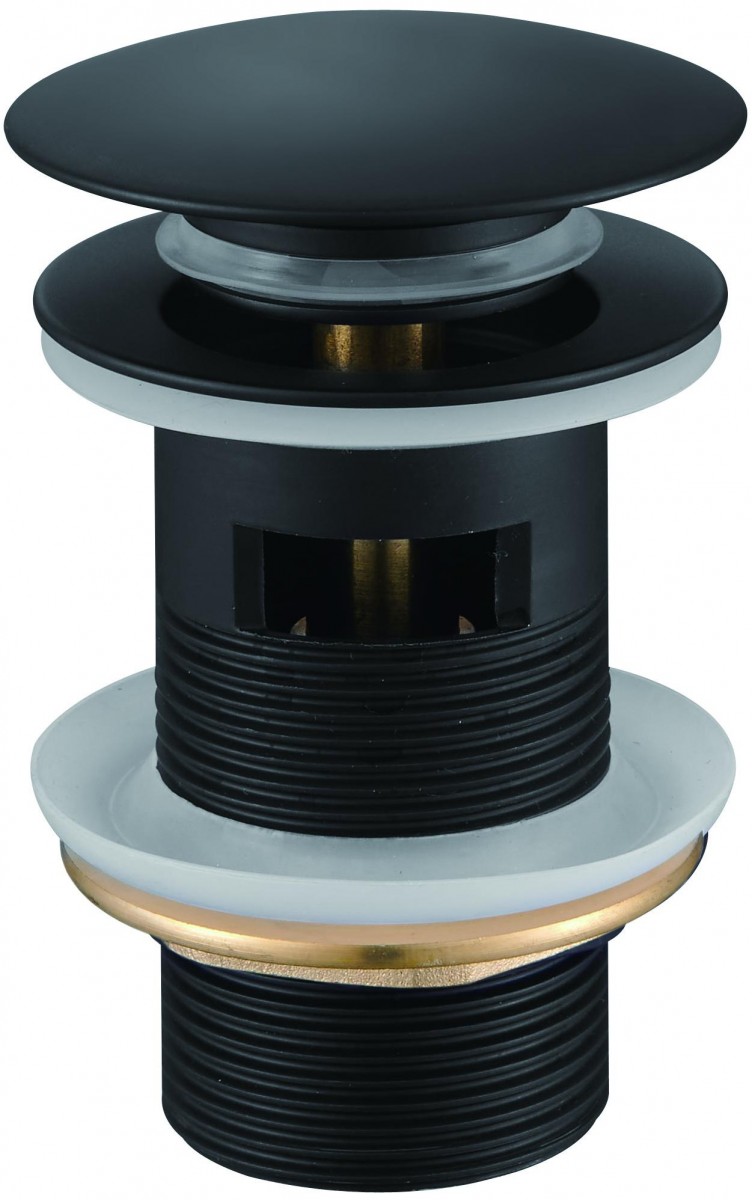 Донный клапан Haiba click-clack HB67-7 (чёрный матовый)