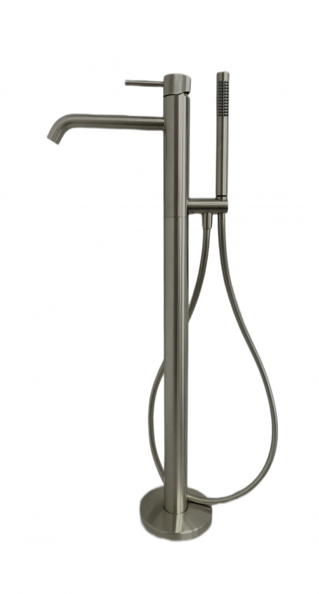 Смеситель напольный для ванны с душем Milleau Tissage ML0500BK.BD-GM (оружейная сталь)