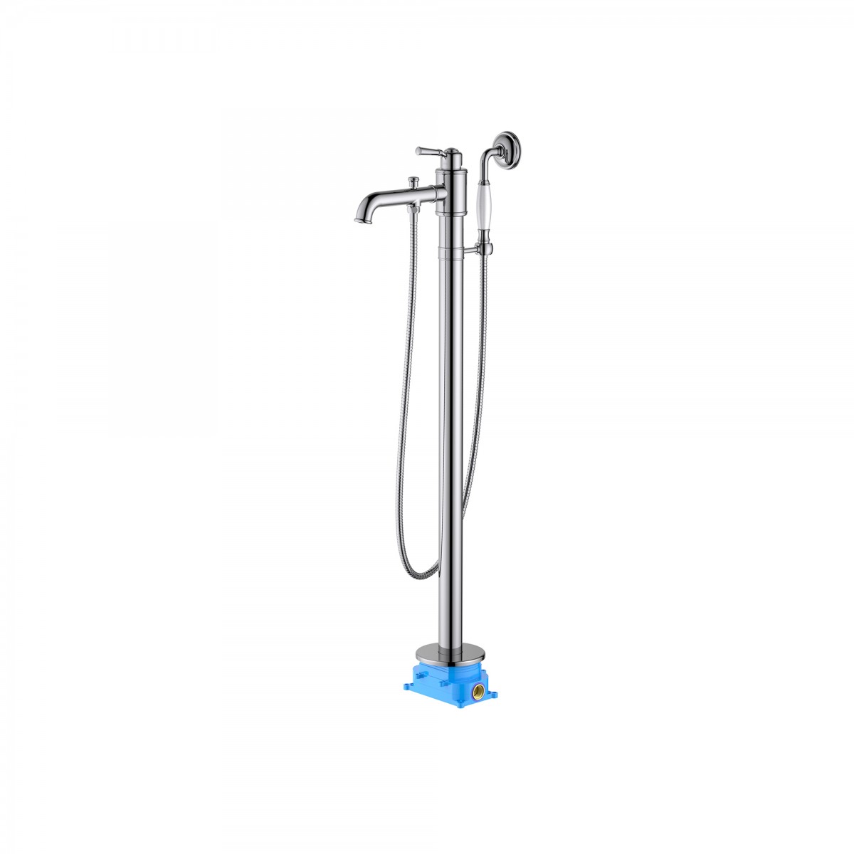 Смеситель напольный для ванны Aquatek Классик AQ1545CR (хром)