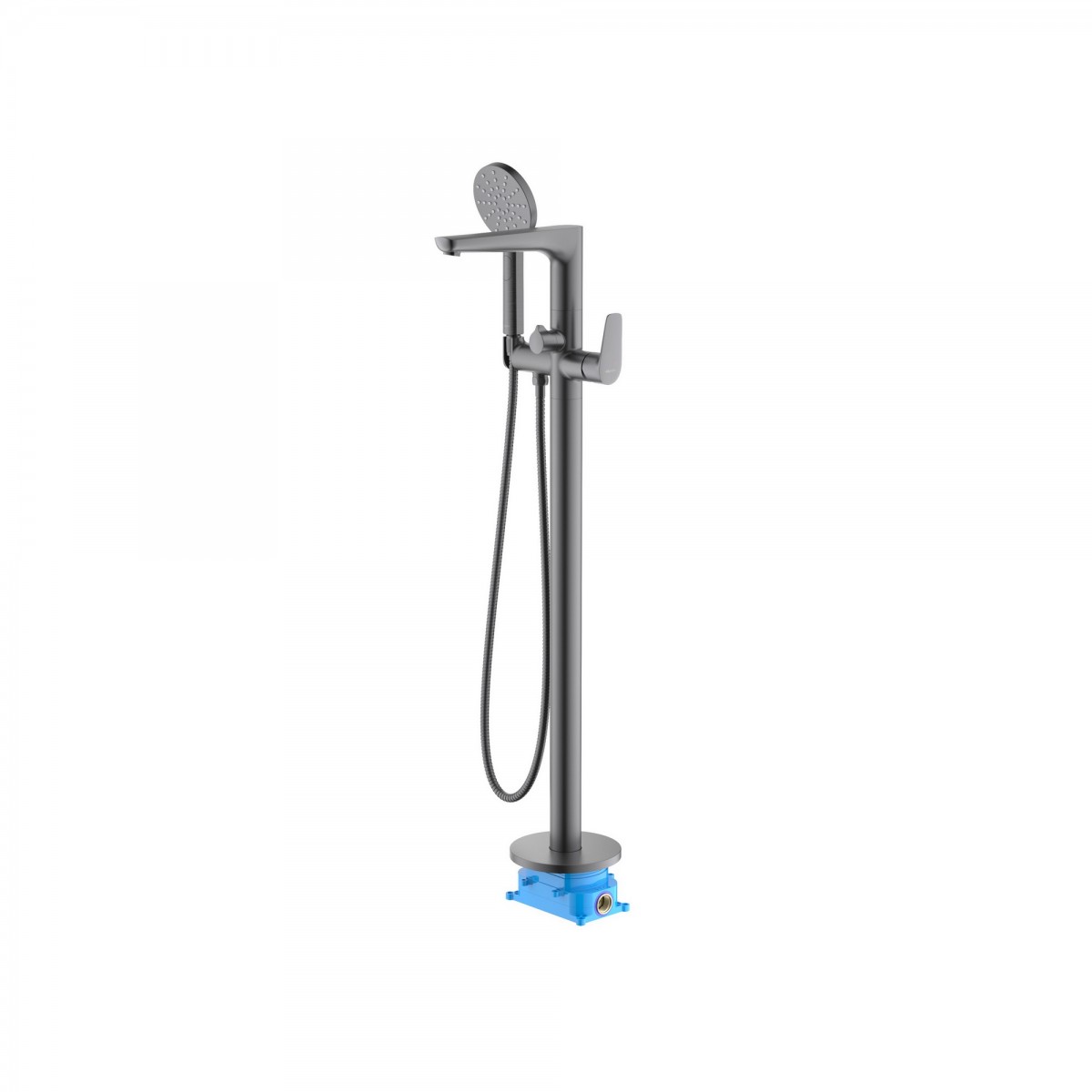 Смеситель напольный Aquatek Бетта AQ1145BGM (оружейная сталь)