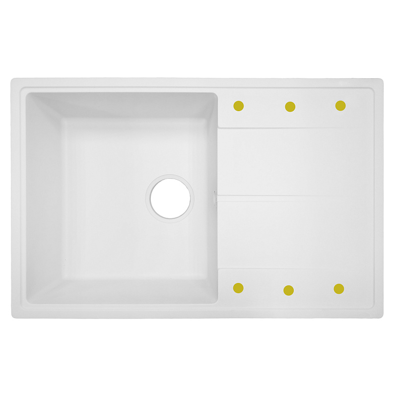 Кухонная мойка Azario Izmir CS00097681 740*480 мм (белый)