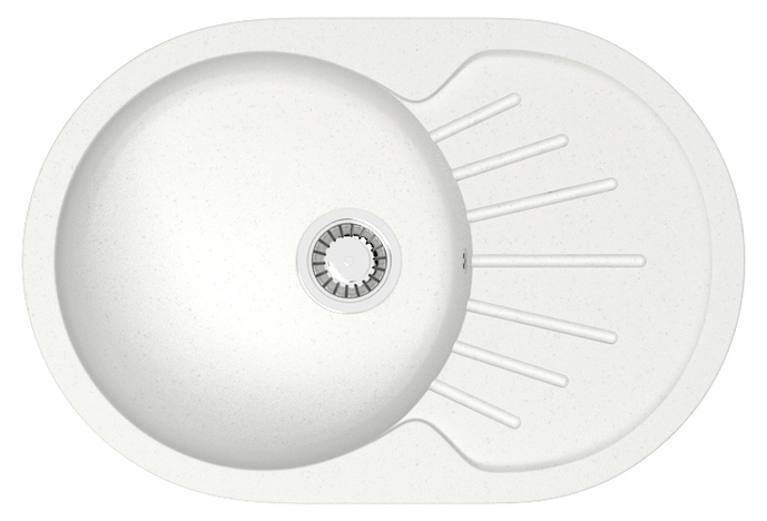 Кухонная мойка Azario Flora CS00079910 730*450 мм (белый)