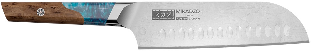 Нож сантоку Omoikiri Mikadzo Damascus Kuon 4992036