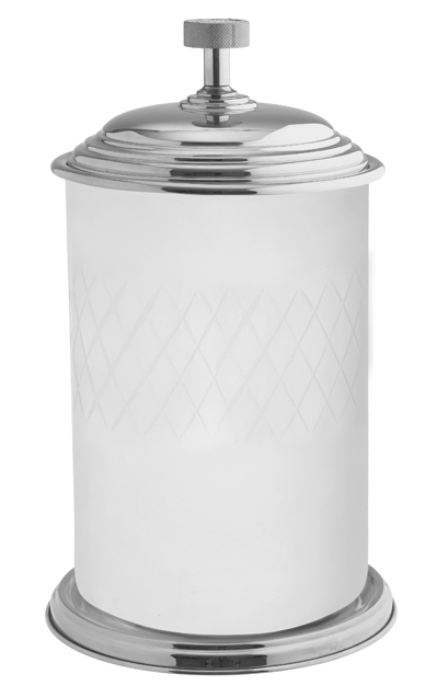 Ведро для мусора Boheme Royale Cristal 10934-CR (хром/стекло)