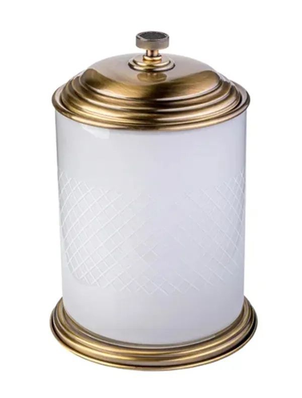 Ведро для мусора Boheme Royale Cristal 10934-BR-B (бронза/стекло)