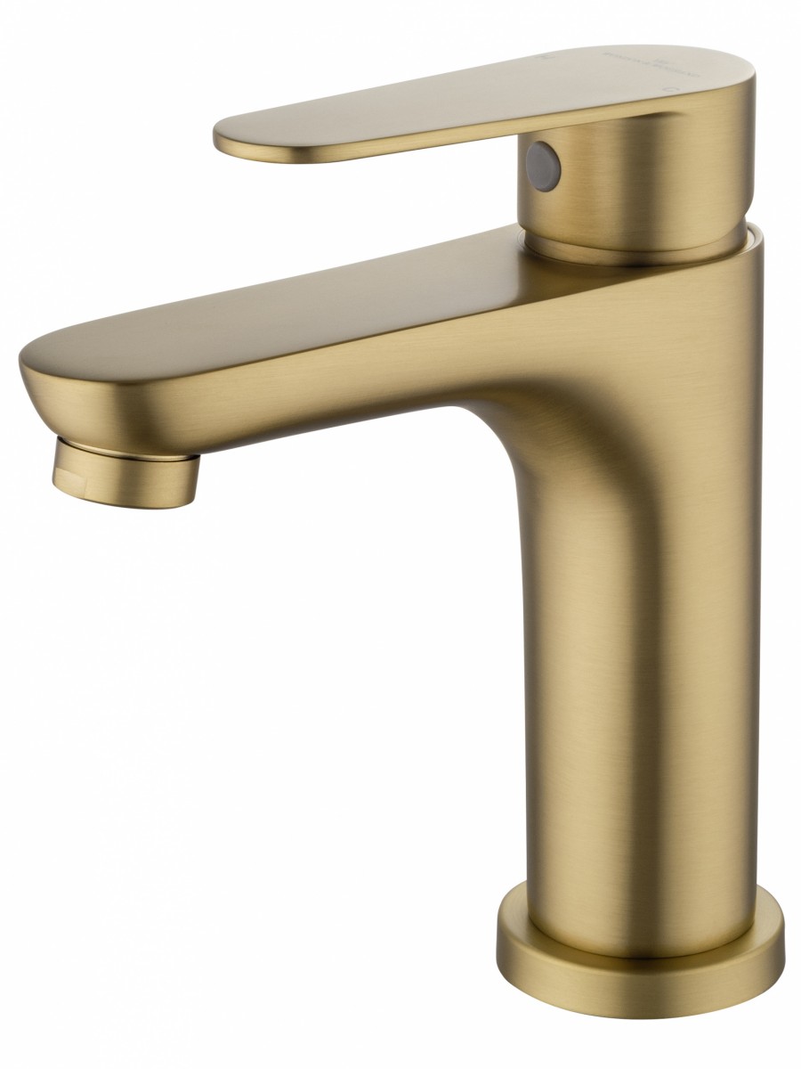 Смеситель для раковины Wonzon & Woghand ALFA WW-A40202-BG (брашированное золото)