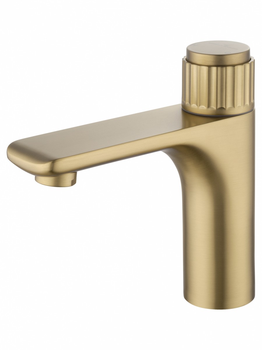 Смеситель для раковины Wonzon & Woghand CLICK WW-A40412-BG (брашированное золото)