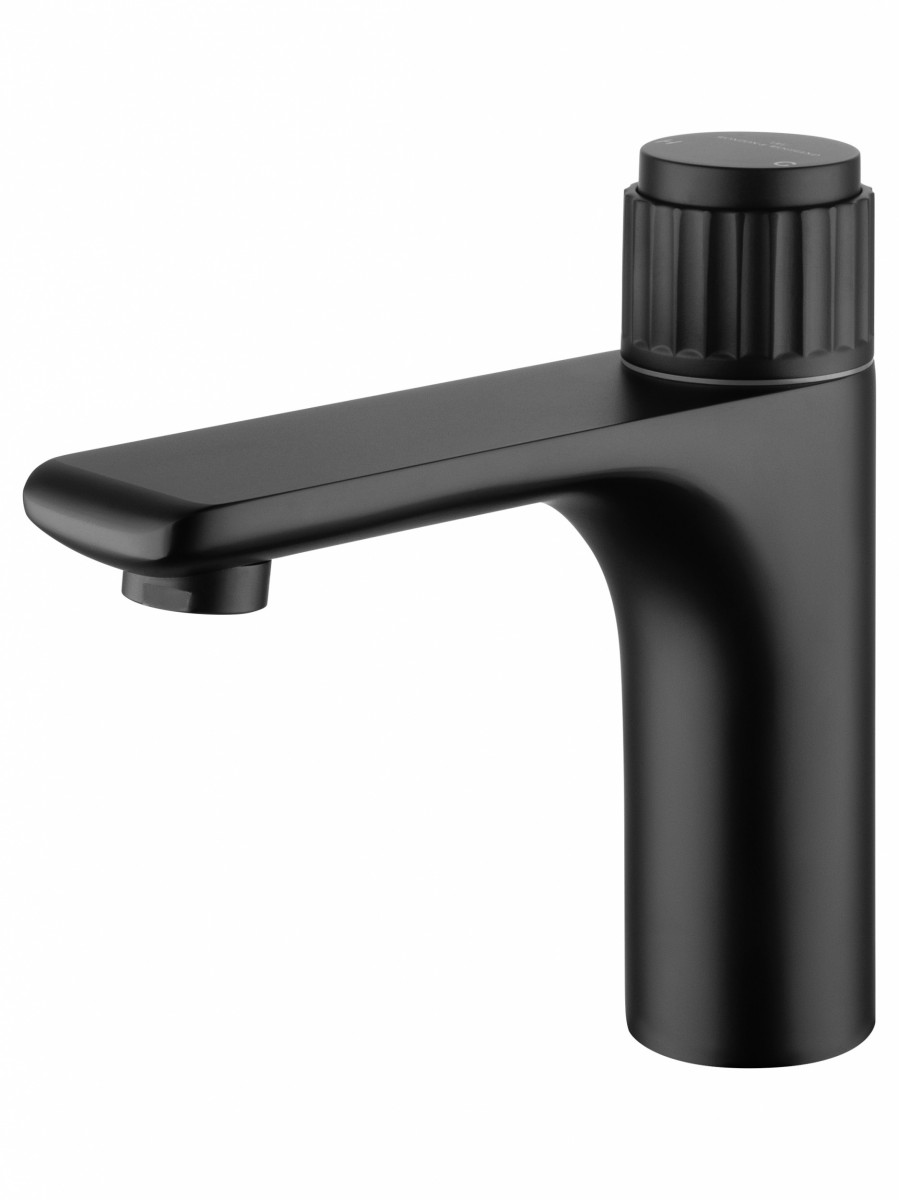 Смеситель для раковины Wonzon & Woghand CLICK WW-A40412-MB (чёрный матовый)