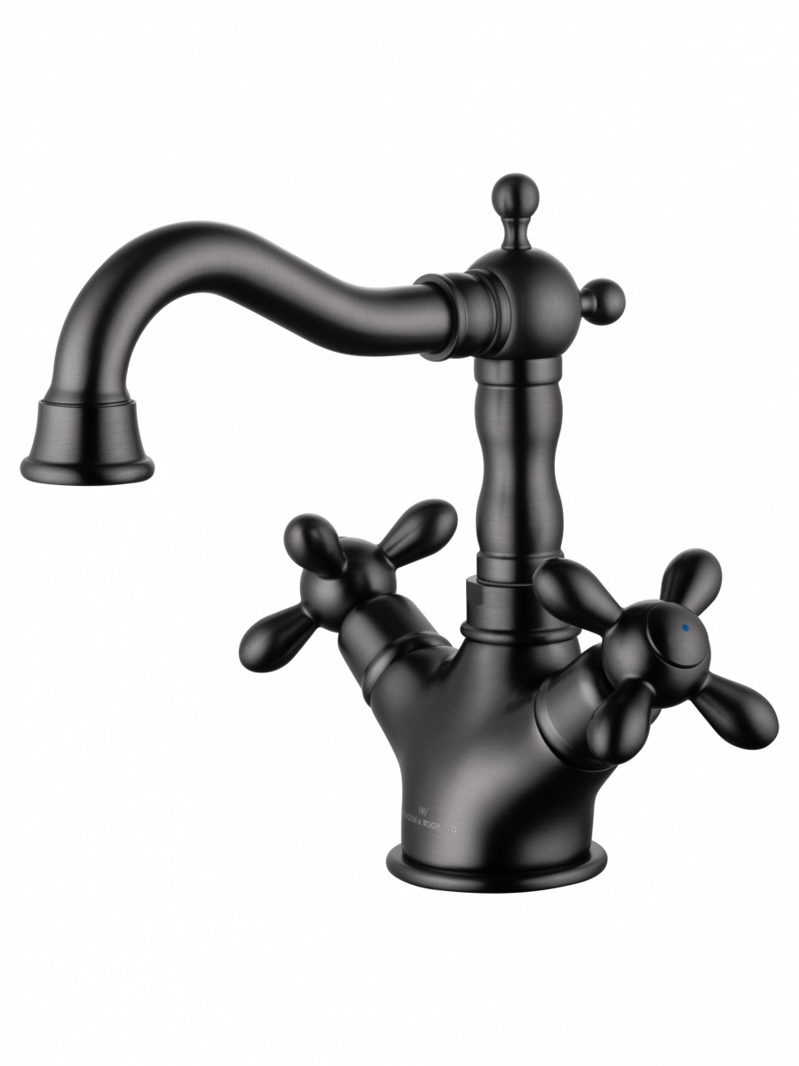 Смеситель для раковины Wonzon & Woghand RETRO WW-88139020-BGM (тёмный графит)