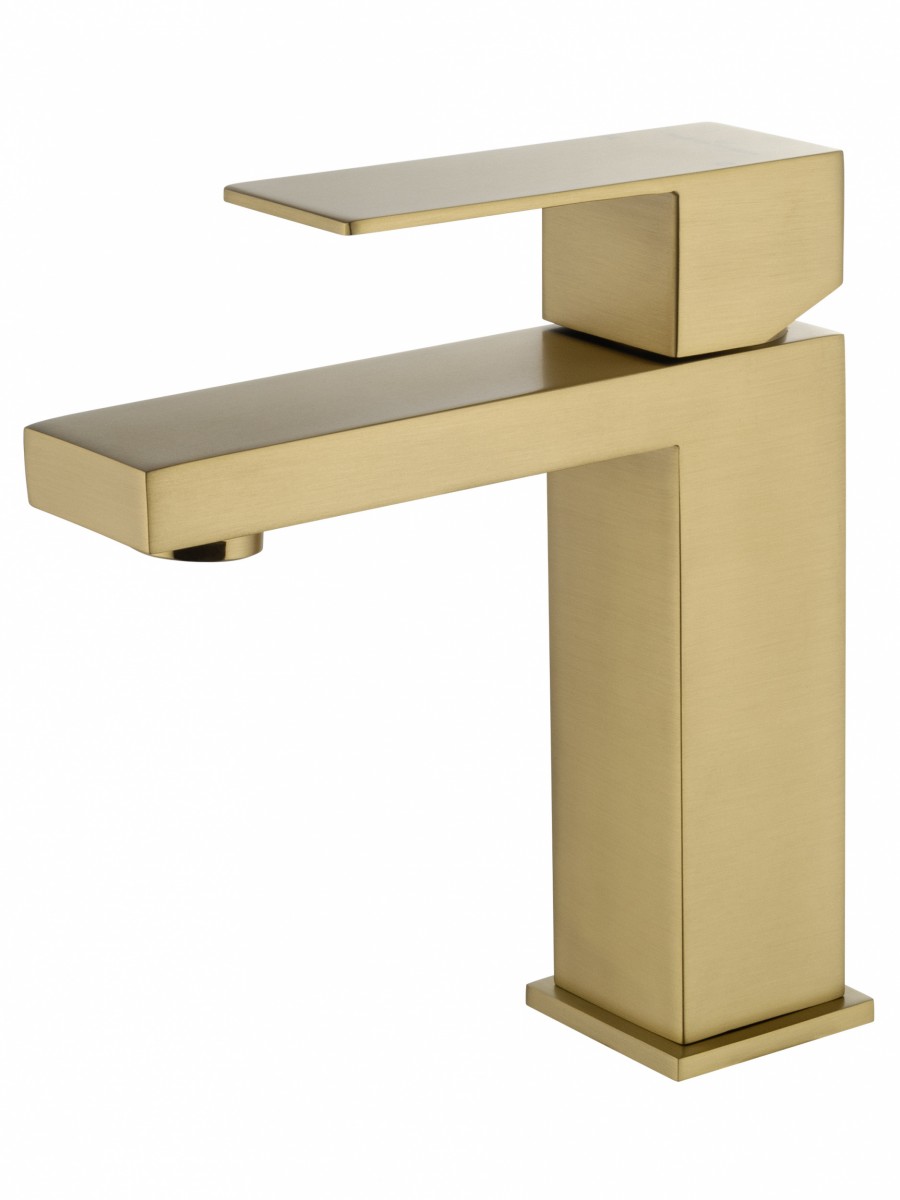 Смеситель для раковины Wonzon & Woghand WW-A40982-BG (брашированное золото)