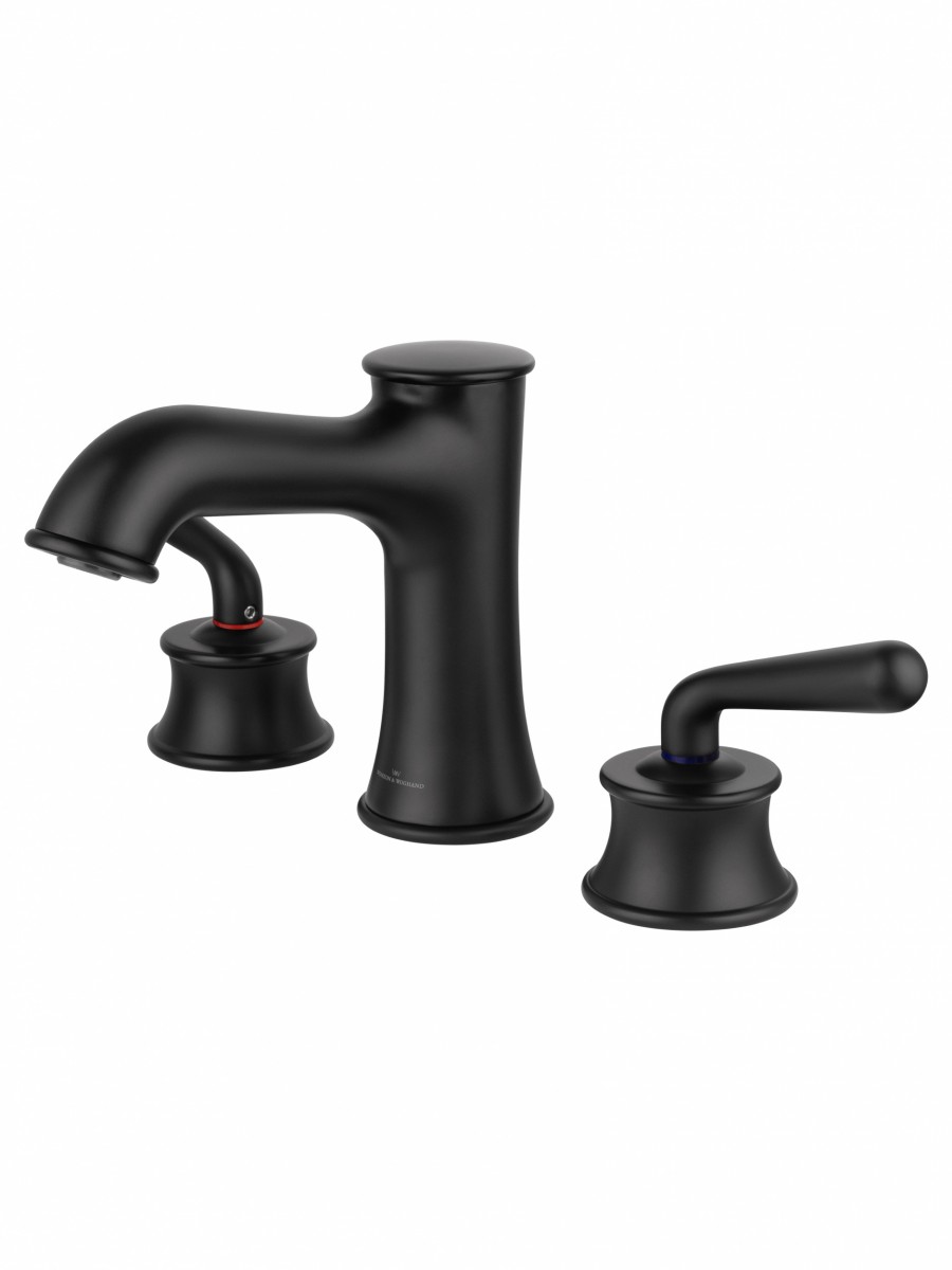 Смеситель для раковины Wonzon & Woghand STEAM WW-88159008-MB (чёрный матовый)