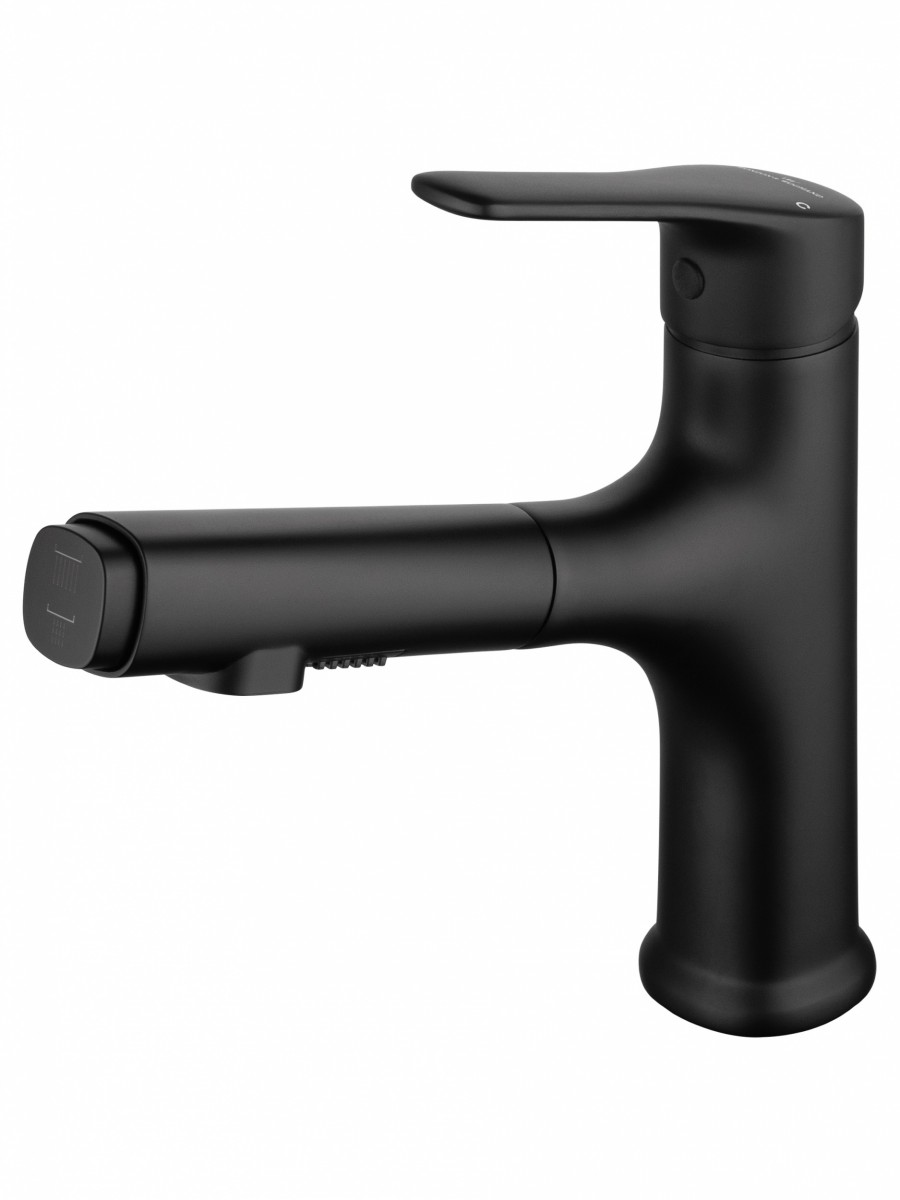 Смеситель для раковины Wonzon&Woghand WW-AE4151-MB (чёрный матовый)
