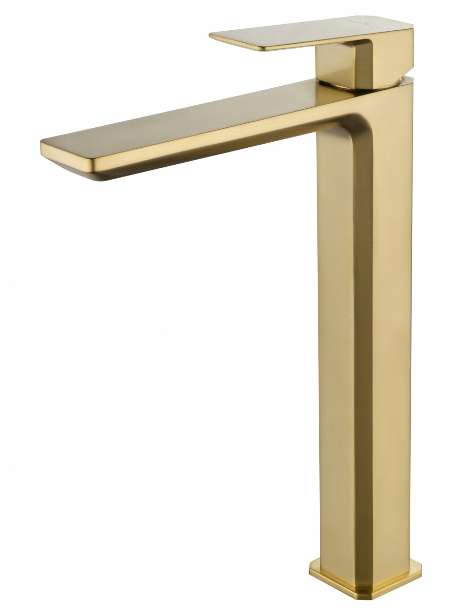 Смеситель для раковины-чаши Wonzon & Woghand Diamond WW-88239011-BG (брашированное золото)