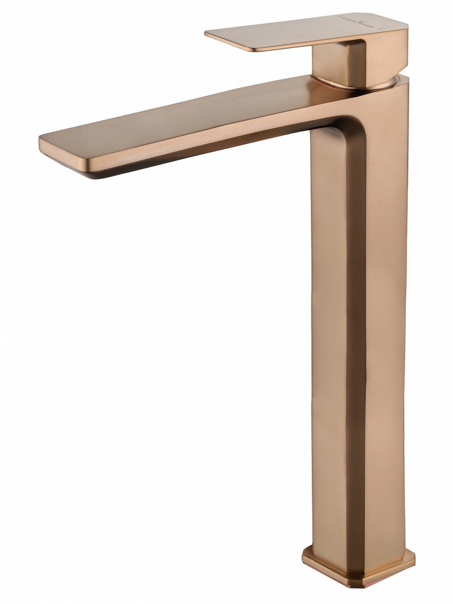 Смеситель для раковины-чаши Wonzon & Woghand Diamond WW-88239011-BRG (брашированное розовое золото)