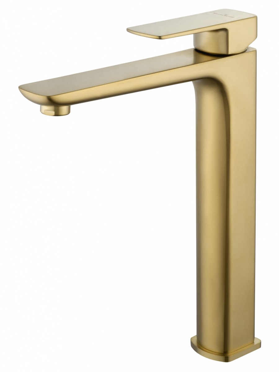 Смеситель для раковины-чаши Wonzon & Woghand Edge WW-88239003-BG (брашированное золото)