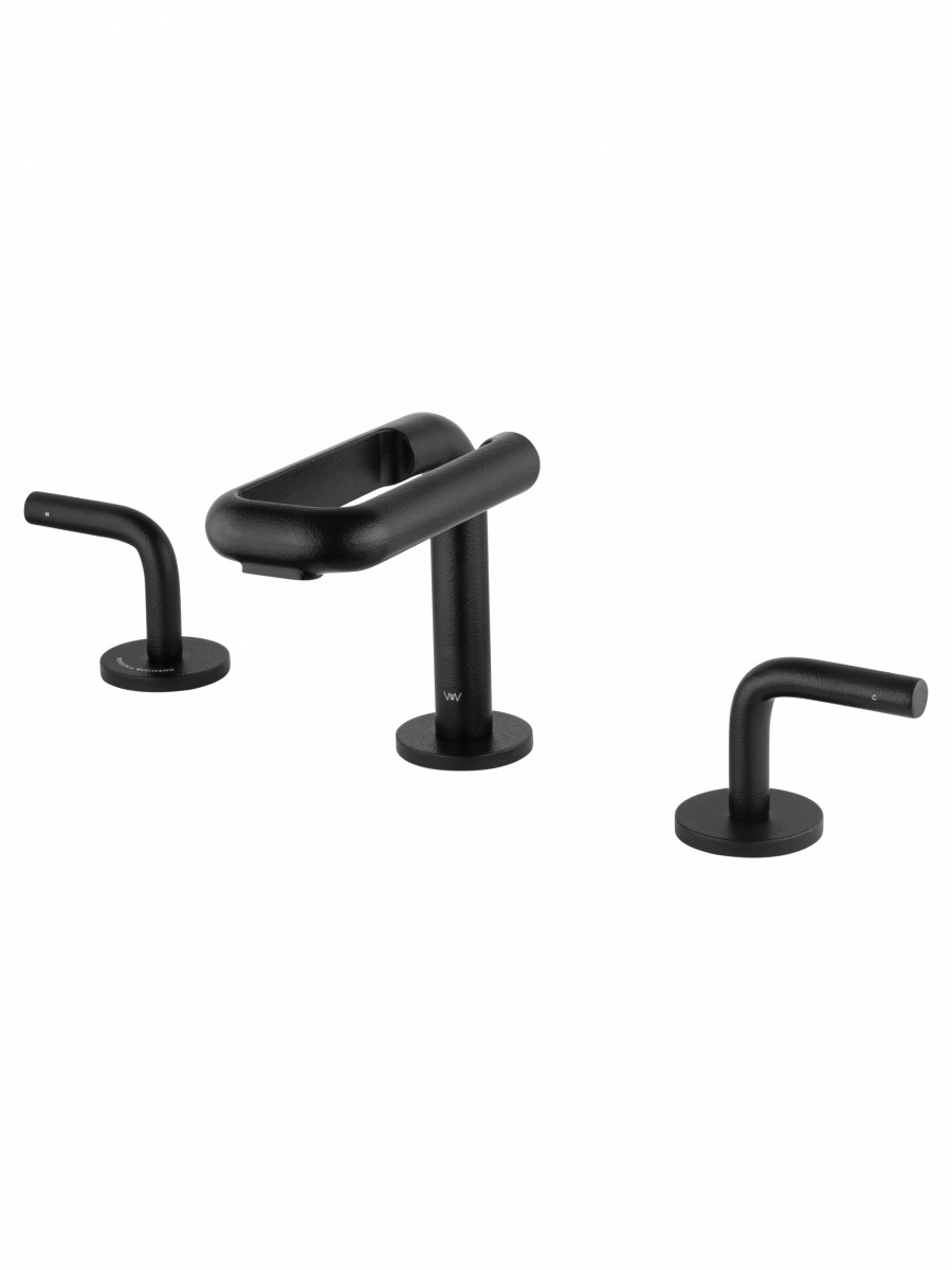 Смеситель для раковины-чаши Wonzon & Woghand Loop WW-131-00-508 (чёрный матовый)