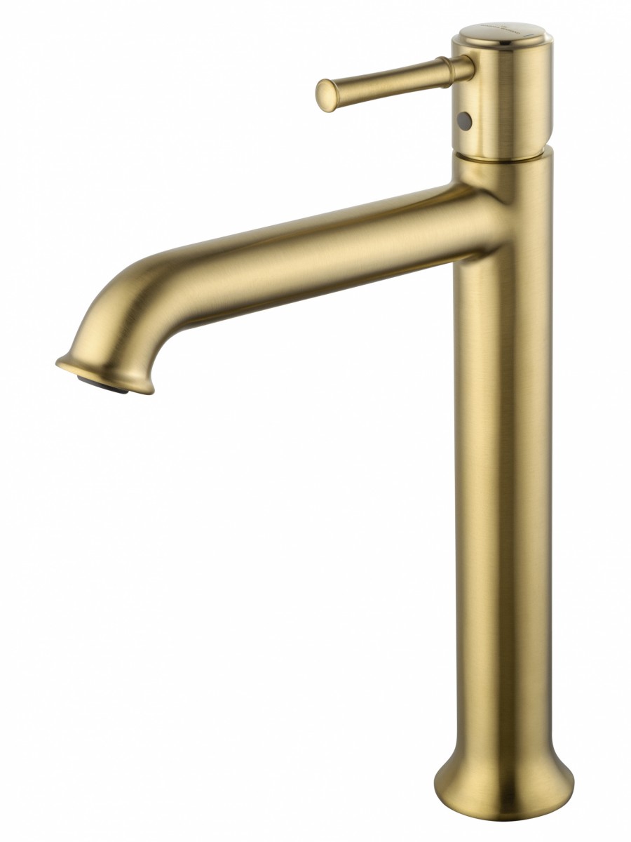 Смеситель для раковины-чаши Wonzon & Woghand TOR WW-88019073-BG (брашированное золото)