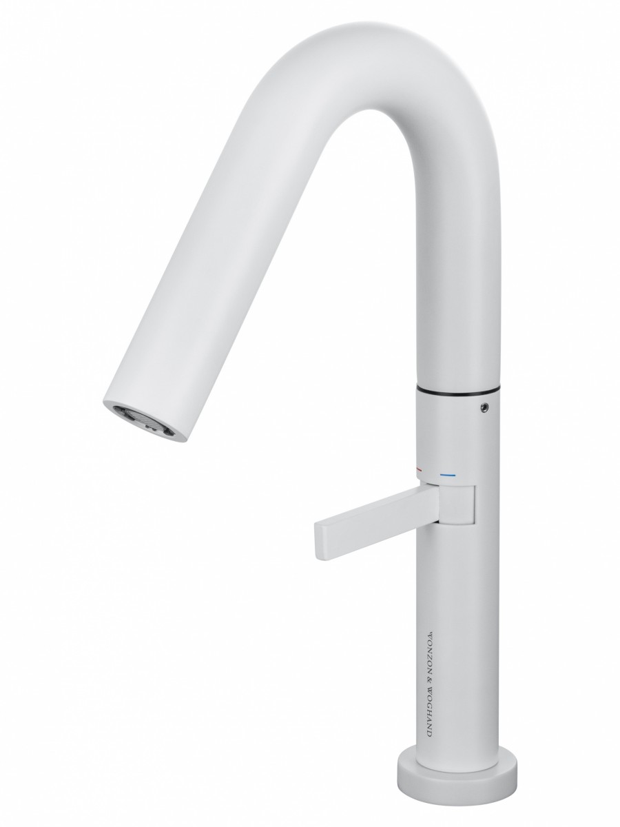 Смеситель для раковины-чаши Wonzon & Woghand WW-6068-MW (белый матовый)