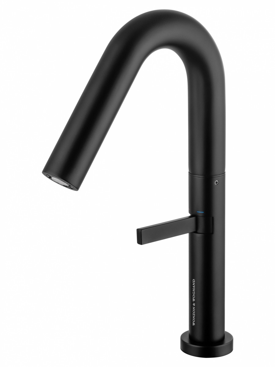 Смеситель для раковины-чаши Wonzon & Woghand WW-6068-MB (чёрный матовый)