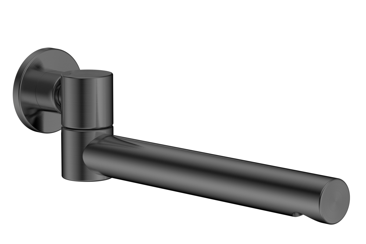 Излив AQUAme AQM8303GM 18 см (оружейная сталь)