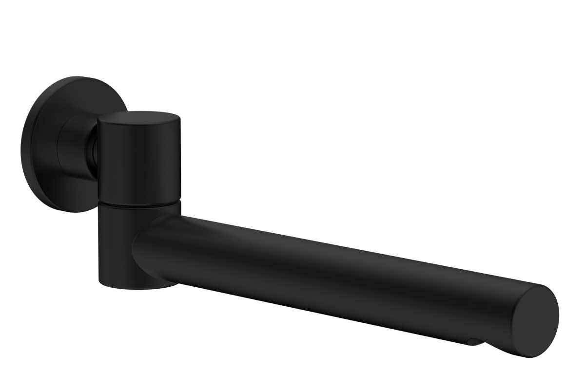 Излив AQUAme AQM8303MB 18 см (чёрный матовый)