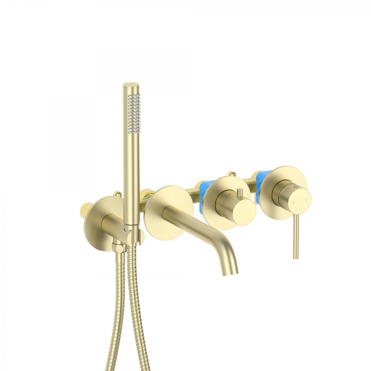 Встраиваемый смеситель для ванны Aquatek Европа AQ1344BG (шлифованное золото)