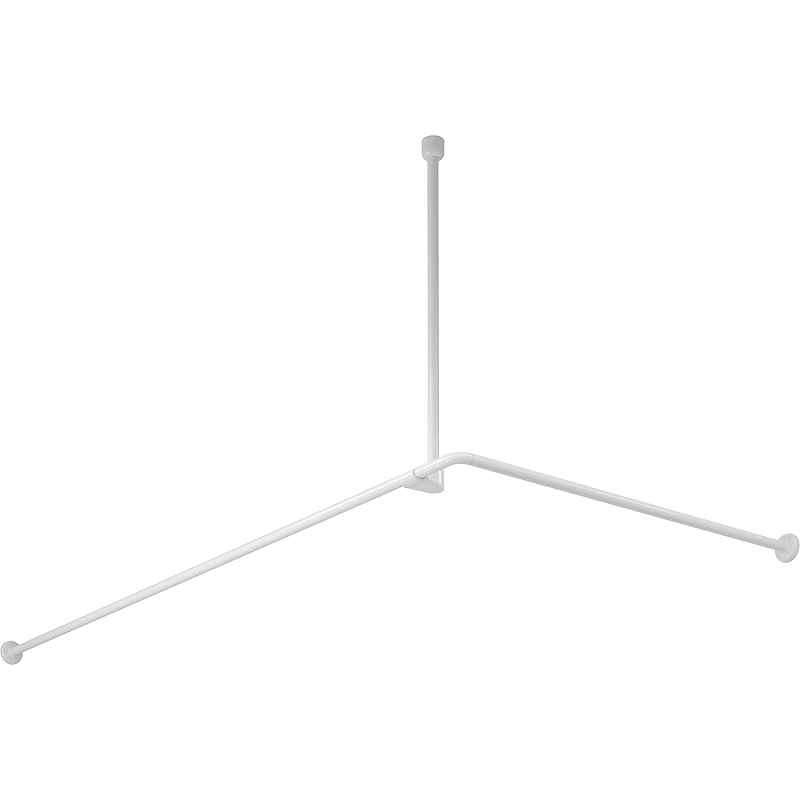 Карниз для ванной WasserKRAFT Kammel SC-839018 180x90 см (белый)