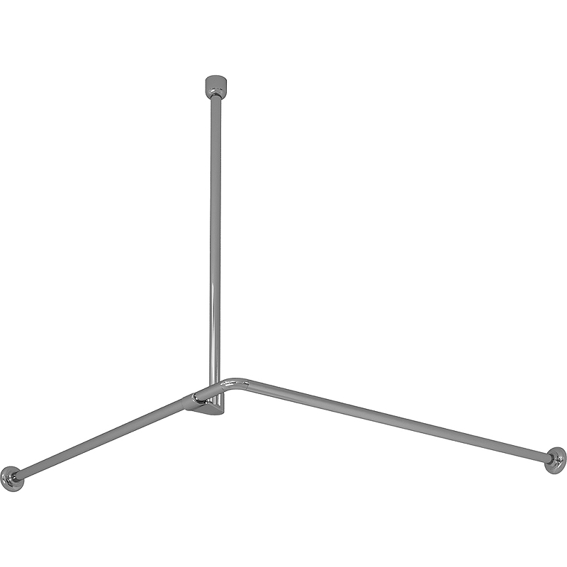 Карниз для ванной WasserKRAFT Dinkel SC-469090 90x90 см (хром)