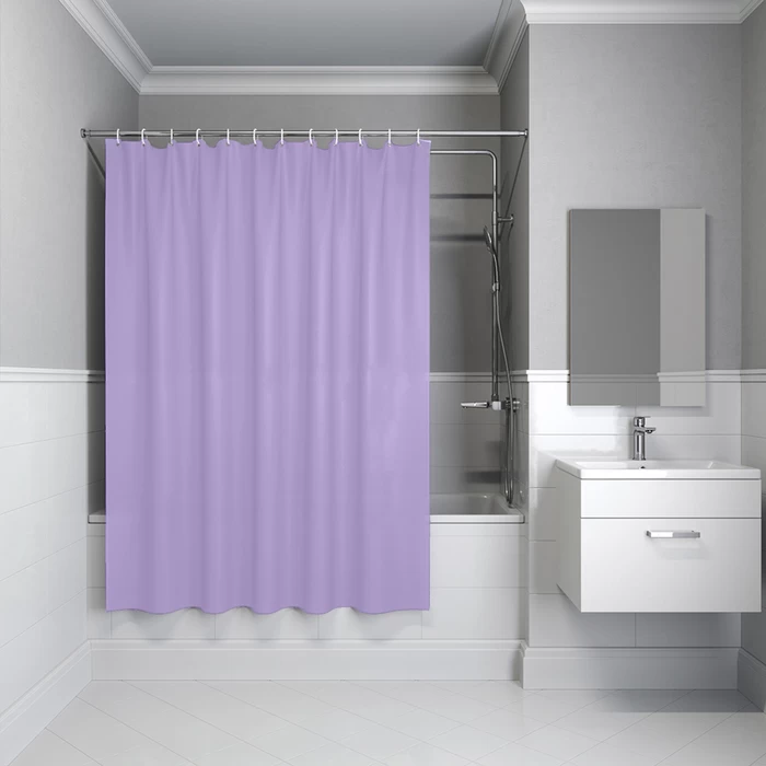 Штора для ванной IDDIS Promo P08PE18i11 180*200 см (фиолетовый)