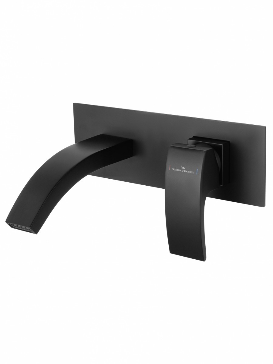 Встраиваемый смеситель для раковины Wonzon & Woghand Fit WW-88869009-MB (чёрный матовый)