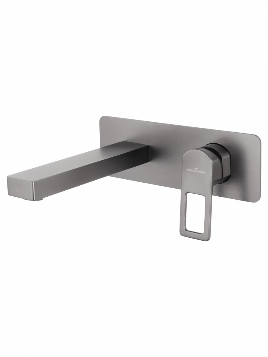 Встраиваемый смеситель для раковины Wonzon & Woghand Frame WW-88869010-BGM (тёмный графит)