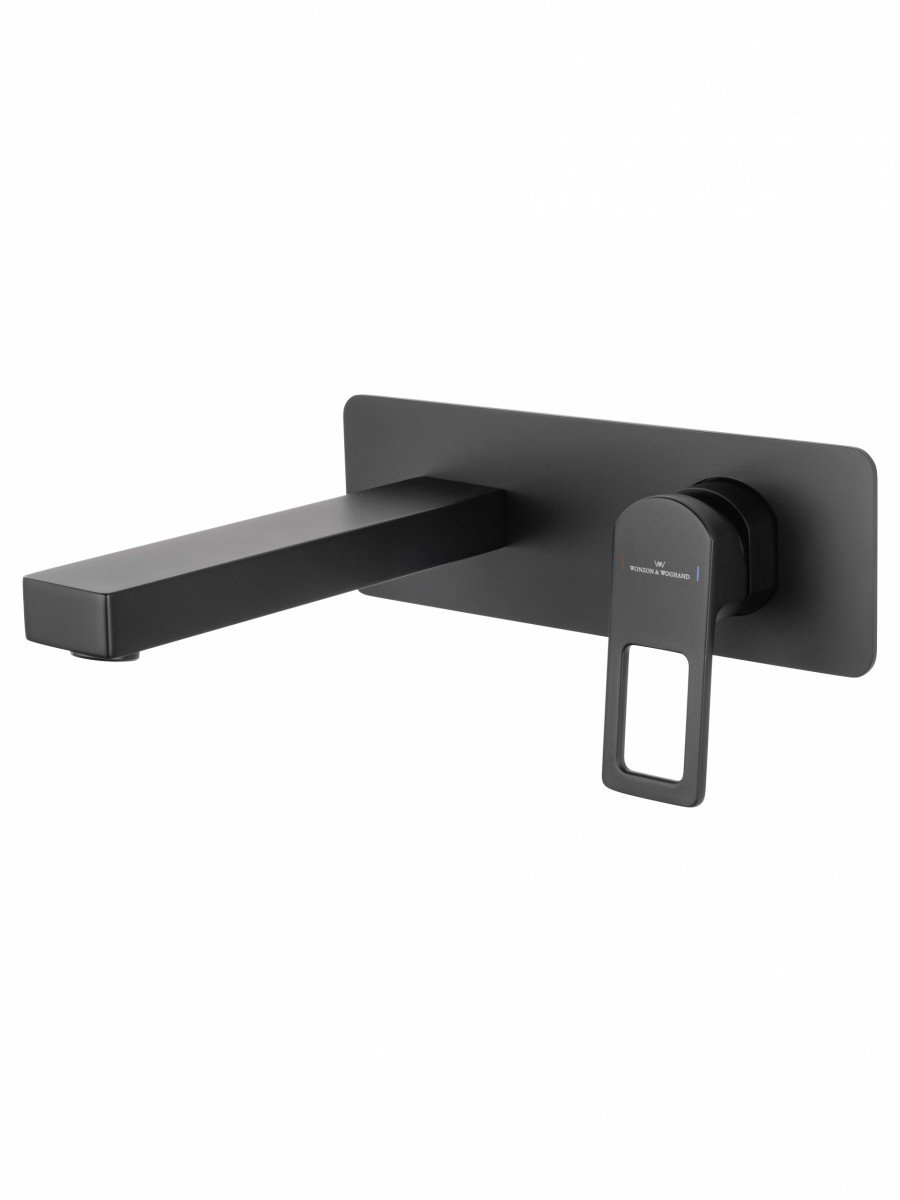 Встраиваемый смеситель для раковины Wonzon & Woghand Frame WW-88869010-MB (чёрный матовый)