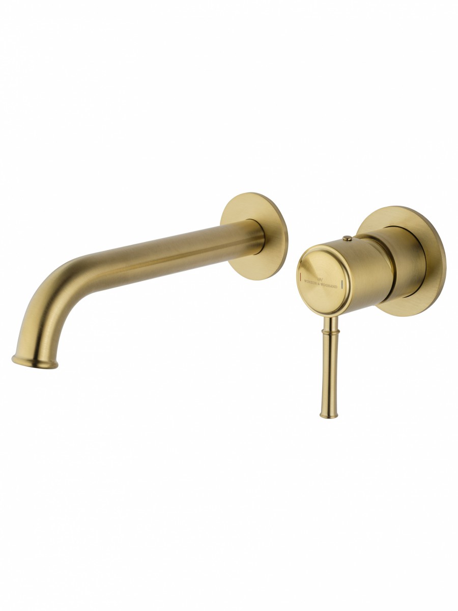 Встраиваемый смеситель для раковины Wonzon & Woghand Tor WW-88869073-BG (брашированное золото)