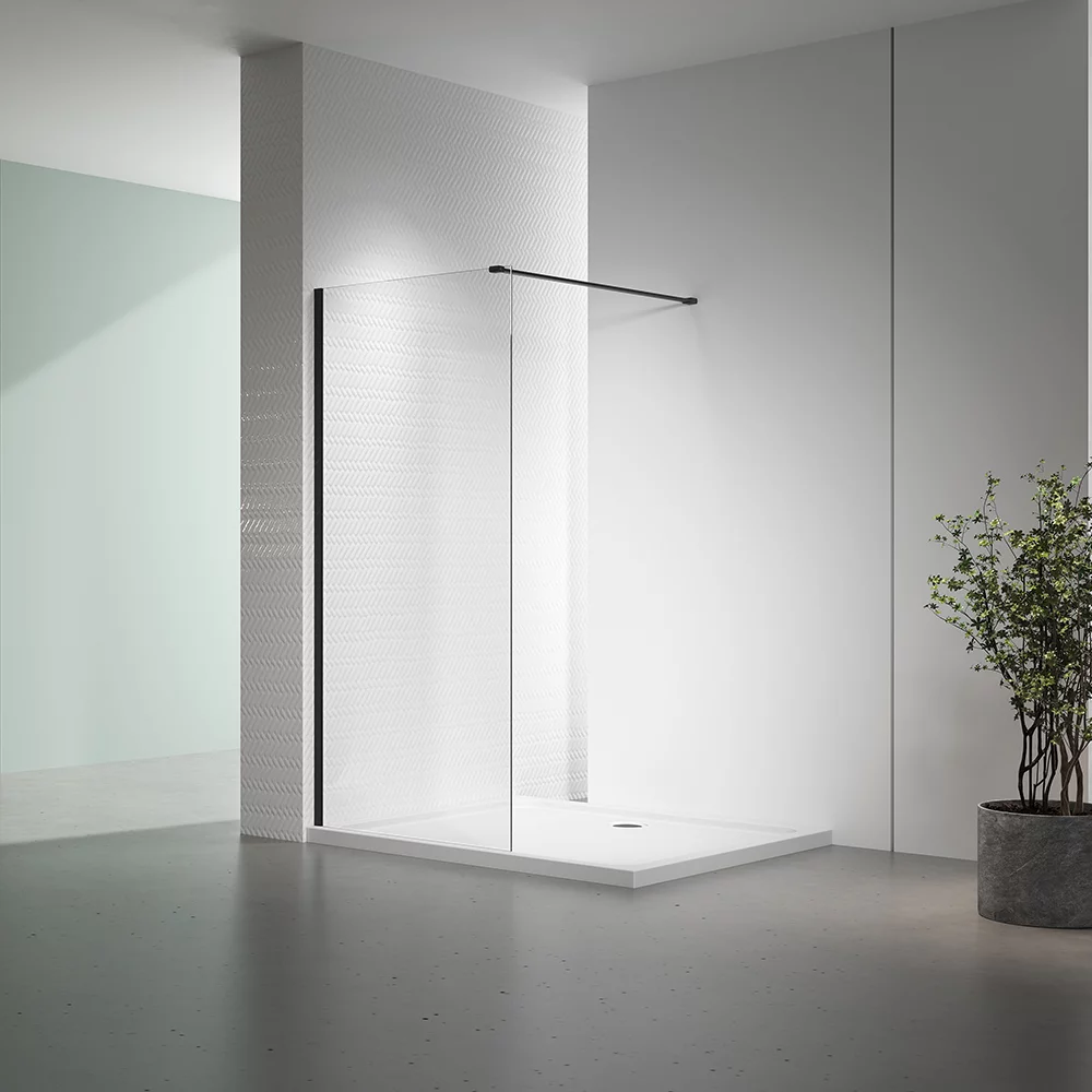 Душевая перегородка Veconi Korato KR72B-80-01-C7 800*2000 мм (чёрный матовый/прозрачное)