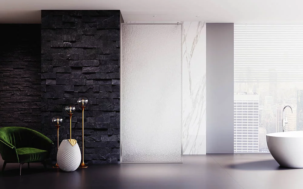 Душевая перегородка Veconi Korato KR81R-80-06-C8 800*2000 мм (хром/дождь)