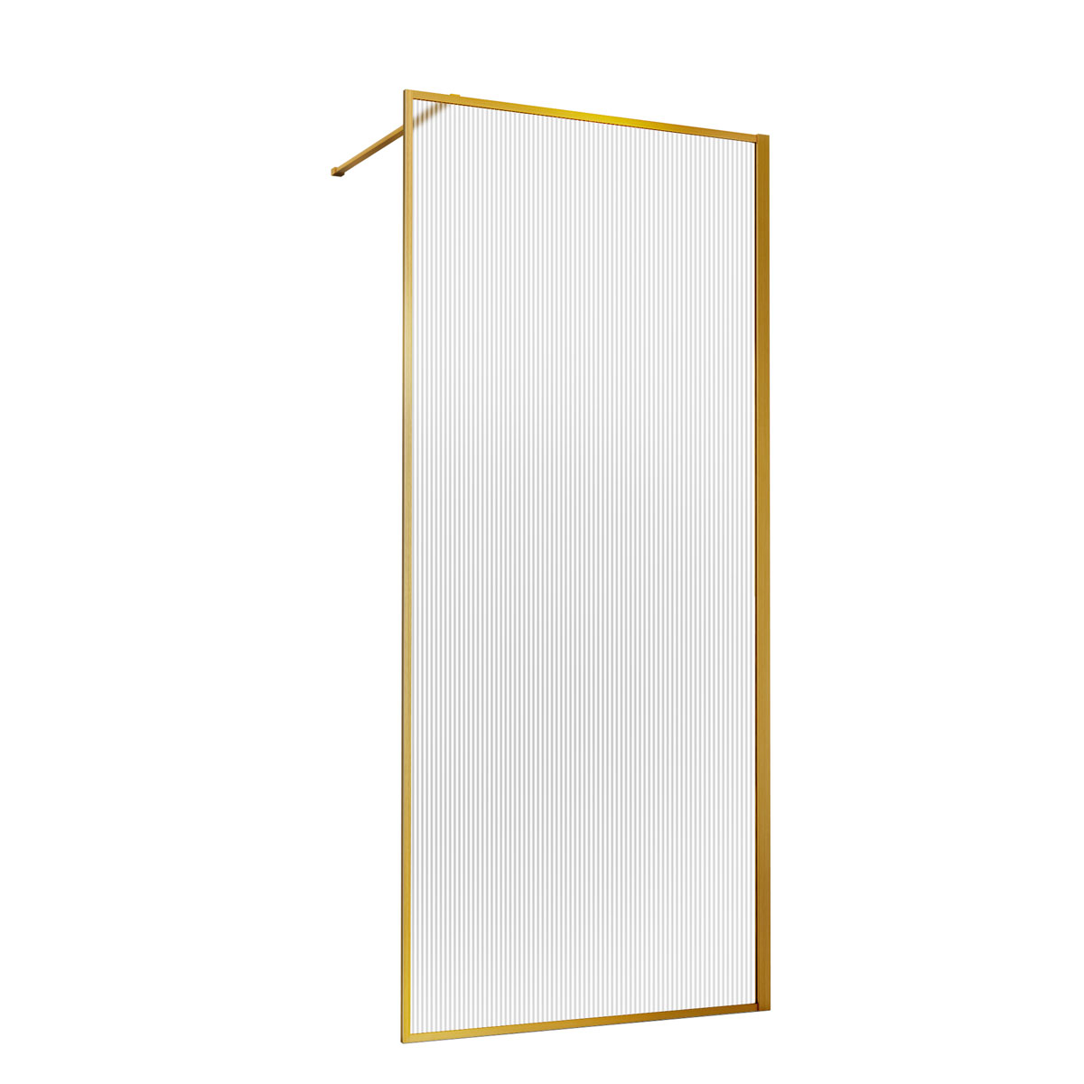 Душевая перегородка Vincea Walk-In HP Art VSW-1HP700FLBG 700*2000 мм (золото брашированное/рифленое)