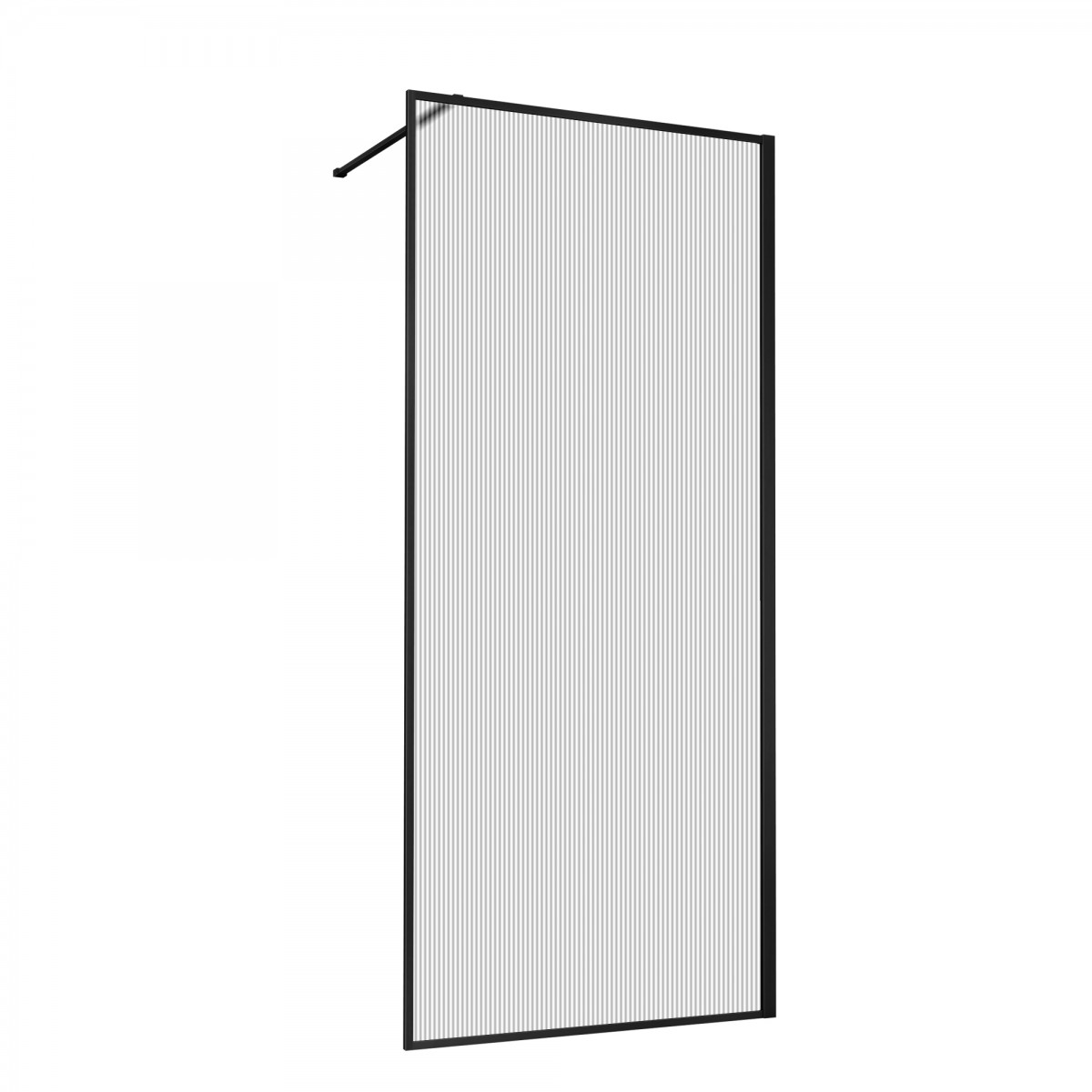 Душевая перегородка Vincea Walk-In HP Art VSW-1HP700FLB 700*2000 мм (черный матовый/рифленое)