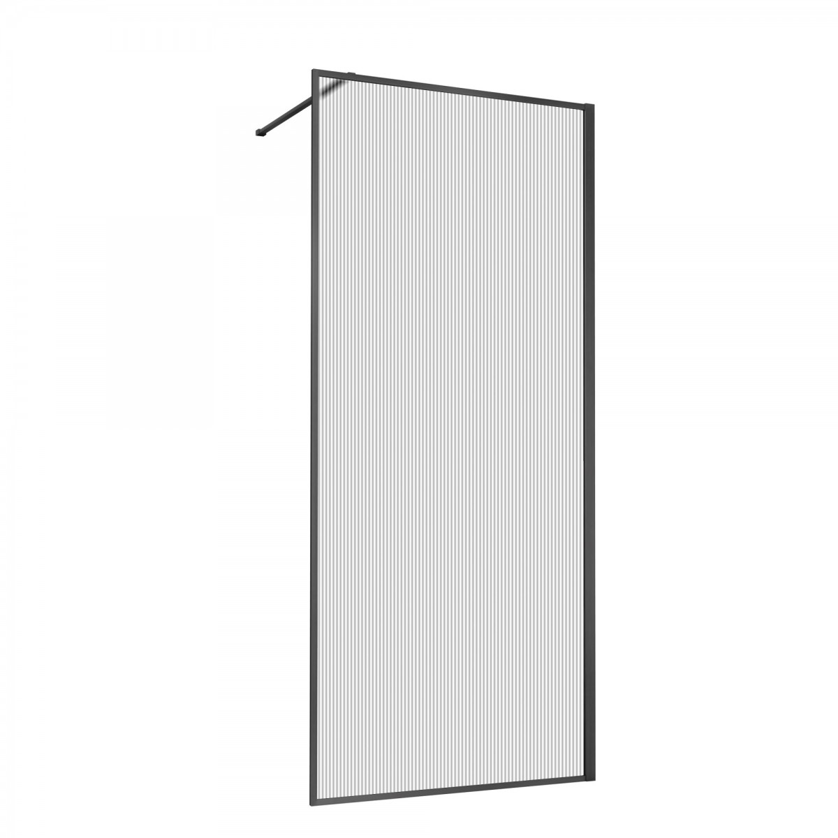 Душевая перегородка Vincea Walk-In HP Art VSW-1HP800FLGM 800*2000 мм (вороненая сталь/рифленое)