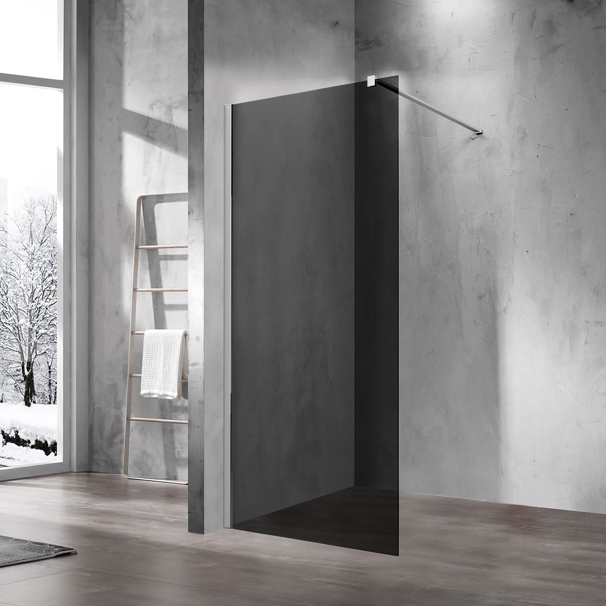 Душевая перегородка Vincea Walk-In VSW-1H100CG 1000*2000 мм (хром/тонированное)