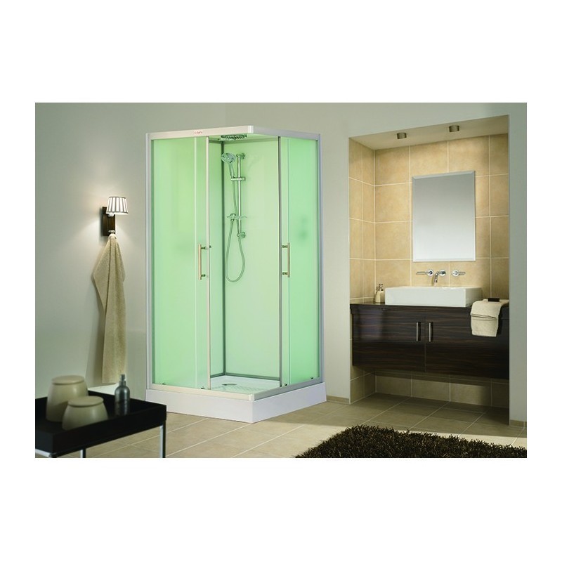 Душевая кабина Esbano Elegancia ESKB100CKR 1000*1000 мм (хром матовый/рифленое)