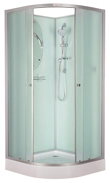 Душевая кабина Esbano Elegancia ESKB80C 800*800 мм (хром матовый/рифленое)