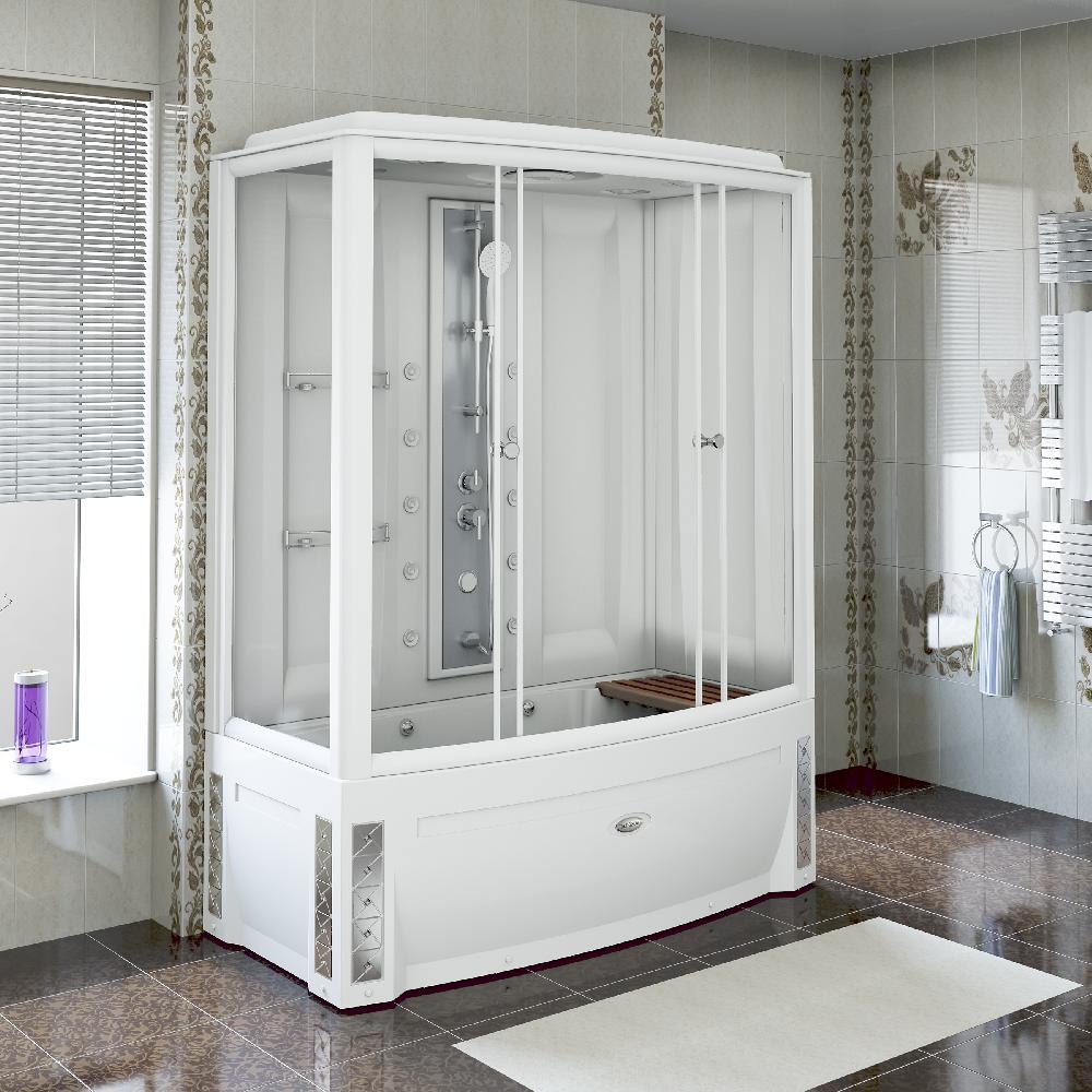 Душевая кабина Radomir Элис 1-00-1-2-0-0940 1680*850 мм (белый/прозрачное) без крыши