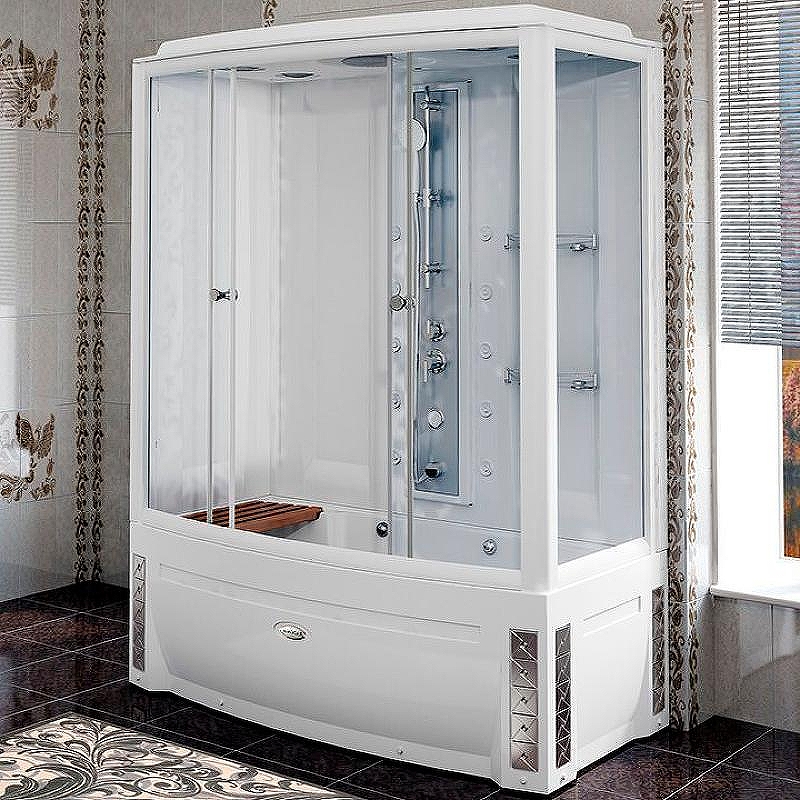 Душевая кабина Radomir Элис 1-04-1-1-0-0940 1680*850 мм (белый/прозрачное) L