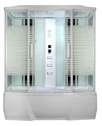 Душевая кабина Loranto Selak CS00054497 1500*850 мм (белый/прозрачное) с гидромассажем