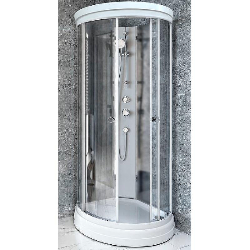 Душевая кабина Radomir Стронг 1-05-1-0-0-182 1100*1100 мм (белый/матовое/прозрачное)