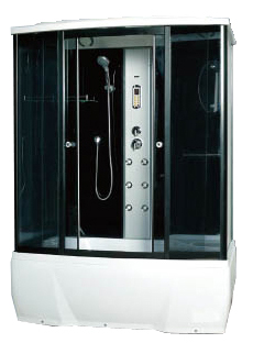 Душевая кабина Loranto Selak CS00054498 1500*850 мм (чёрный/тонированное)