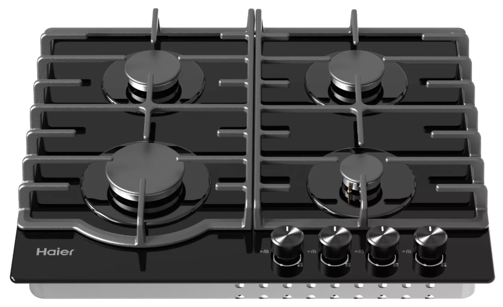 Газовая варочная панель Haier HHX-G64RNLB 60 см (черный)