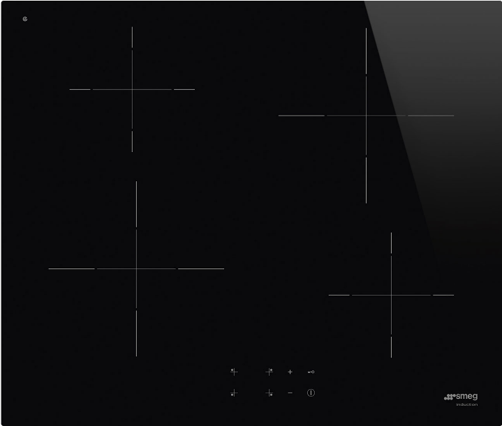 Индукционная поверхность Smeg SI2641D 60 см (черный)