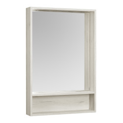 Зеркальный шкаф Aquaton Флай 60 см (белый/дуб крафт)