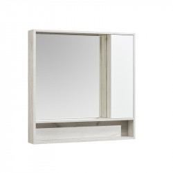 Зеркальный шкаф Aquaton Флай 100 см (белый/дуб крафт)